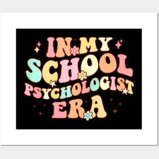 In My School Psychologist Era Retro Back To School Posters and Art